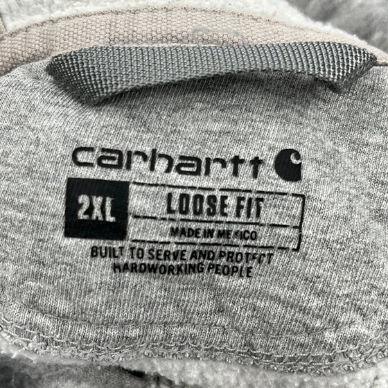 Let It Eat Carhartt Oversized Hoodie - 2XL Grey Cotton Blend