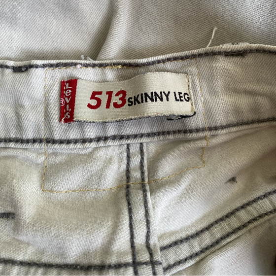 Vintage grey 513 Levis Trousers - womens 31" waist