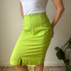 Vintage green Gianni Versace Midi Skirt - womens 27" waist