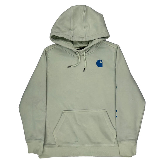 Carhartt Graphic Hoodie - XL Green Cotton Blend