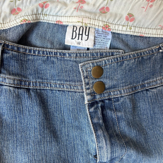 Vintage blue Bay Denim Skirt - womens 32" waist