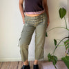 Vintage green Unbranded Trousers - womens 31" waist