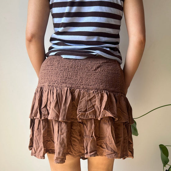 Vintage brown Don'T Call Me Jennyfer Rara Skirt - womens x-large