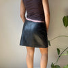 Vintage black Sicar Mini Skirt - womens 28" waist