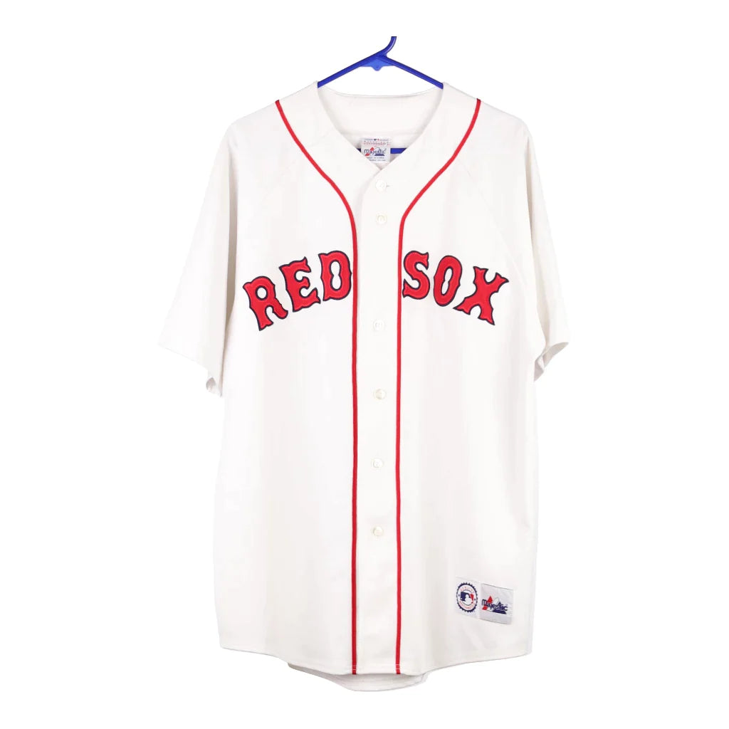 Boston Red Sox Hoodie Mens Medium Red Blue MLB Baseball Pullover Fanatics