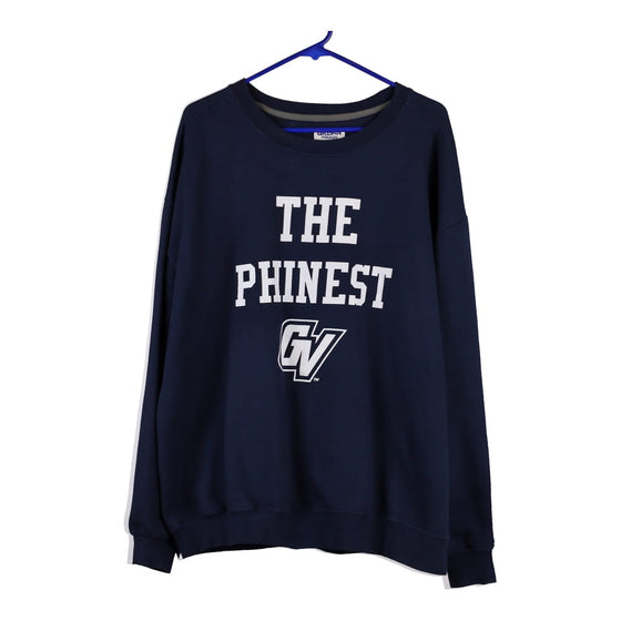 The Phinest Gildan Sweatshirt - XL Navy Cotton Blend - Thrifted.com