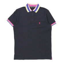  Vintagenavy Tru Trussardi Polo Shirt - mens medium