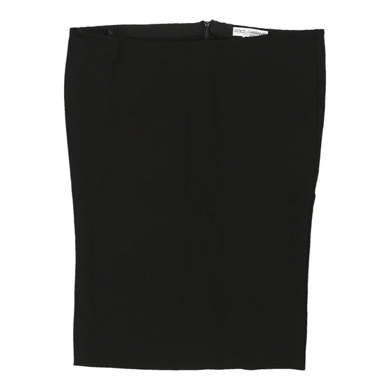 Dolce & Gabbana Midi Skirt - 34W UK 14 Black Viscose Blend