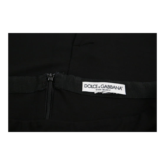 Dolce & Gabbana Midi Skirt - 34W UK 14 Black Viscose Blend