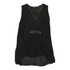 Krizia Sheer Tunic - Large Black Viscose