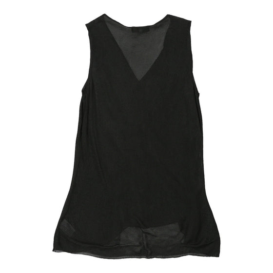 Krizia Sheer Tunic - Large Black Viscose