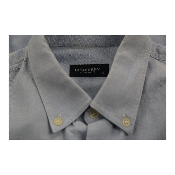 Age 16 Burberry London Shirt - Large Blue Cotton