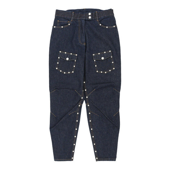 Dries Van Noten Studded Jeans - 33W UK 16 Blue Cotton