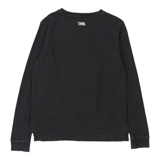 Karl Lagerfeld Graphic Sweatshirt - XS Black Cotton