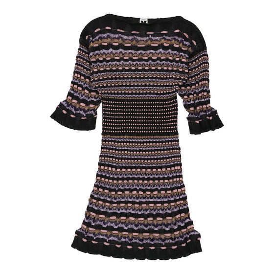 Missoni Sheer Jumper Dress - Small Black Cotton Blend