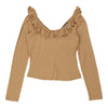 Dolce & Gabbana Long Sleeve Top - Medium Beige Viscose