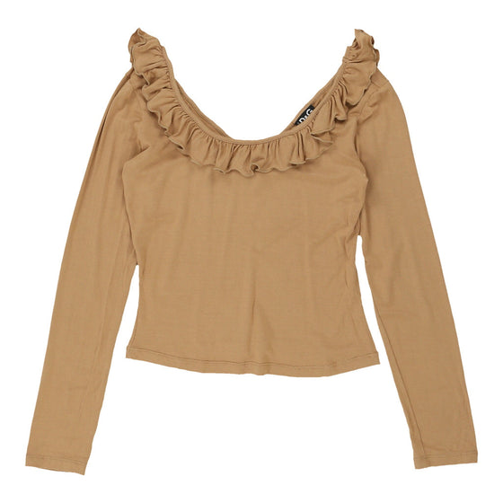 Dolce & Gabbana Long Sleeve Top - Medium Beige Viscose