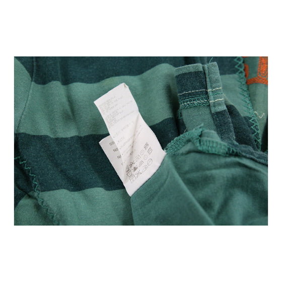 Napapijri Striped Polo Shirt - Large Green Cotton