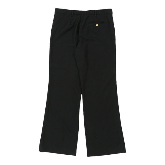 Miu Miu Trousers - 32W UK 10 Black Virgin Wool