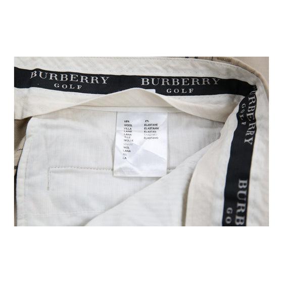 Vintage beige Burberry Golf Trousers - mens 36" waist