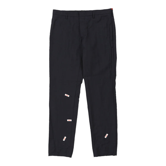 Prada Trousers - 33W UK 14 Navy Wool