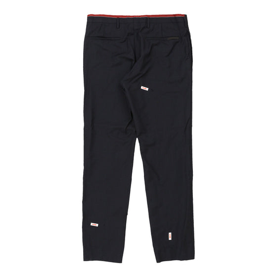 Prada Trousers - 33W UK 14 Navy Wool