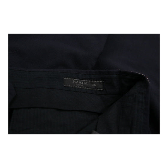 Prada Trousers - 33W UK 14 Navy Wool