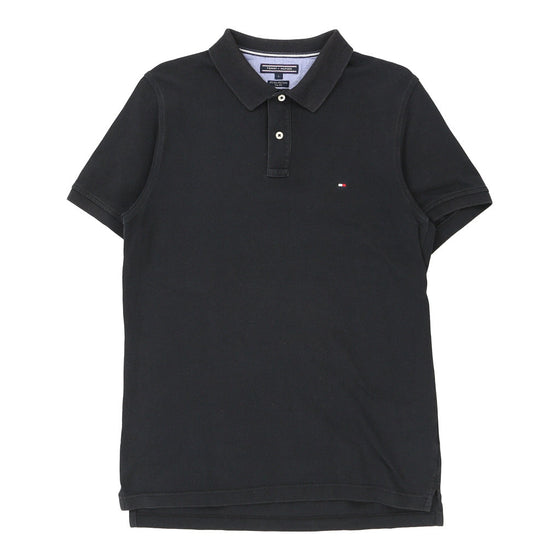 Vintage black Tommy Hilfiger Polo Shirt - mens large