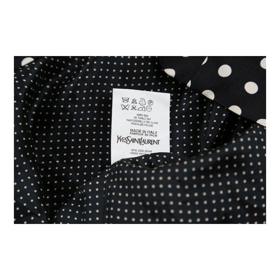 Yves Saint Laurent Polka Dot Skirt - 32W 21L Black Cotton