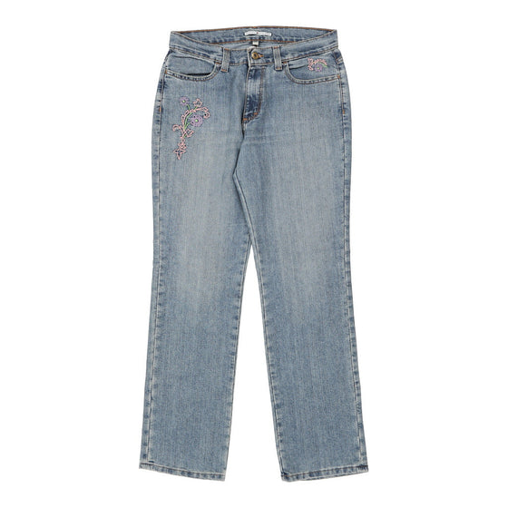 Tommy Hilfiger Embroidered Jeans - 30W UK 10 Blue Cotton