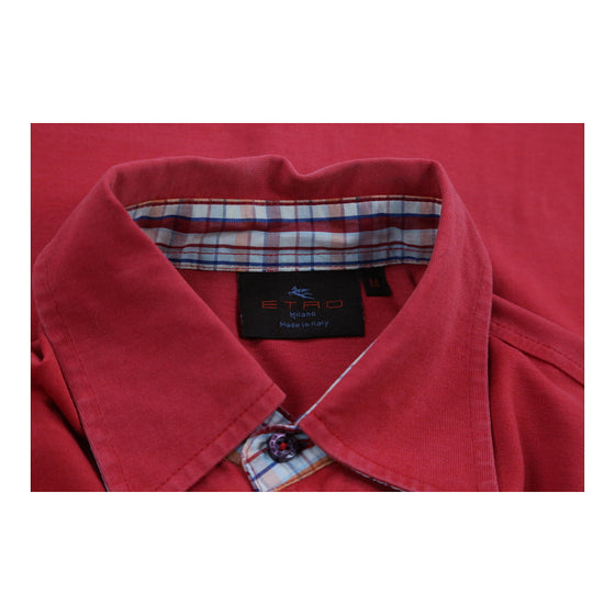 Vintage red Etro Polo Shirt - mens medium