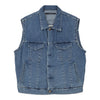 Vintage blue Valentino Denim Gilet - mens medium