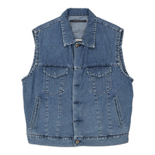  Vintage blue Valentino Denim Gilet - mens medium