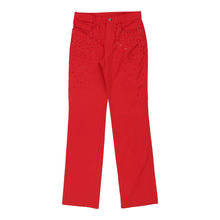  Roccobarocco Jeans - 30W UK 10 Red Cotton