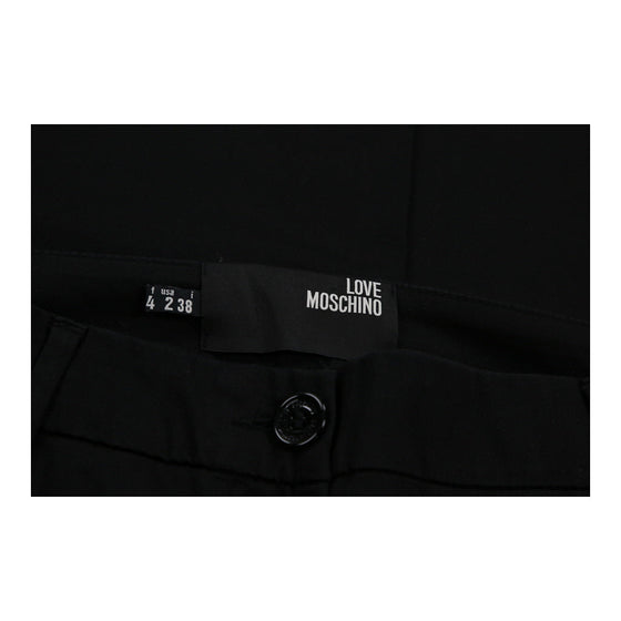 Love Moschino Trousers - 28W UK 8 Black Cotton