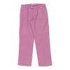 Versace Jeans Couture Trousers - 32W UK 12 Pink Nylon Blend