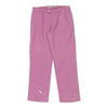 Versace Jeans Couture Trousers - 32W UK 12 Pink Nylon Blend