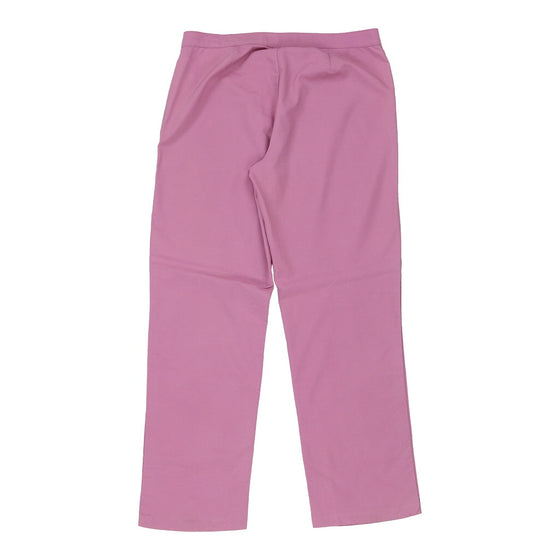 Versace Jeans Couture Trousers - 32W UK 12 Pink Nylon Blend