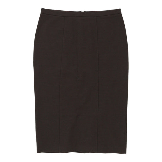 Armani Midi Pencil Skirt - 28W UK 8 Black Polyester