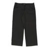 Armani Trousers - 37W UK 20 Black Cotton