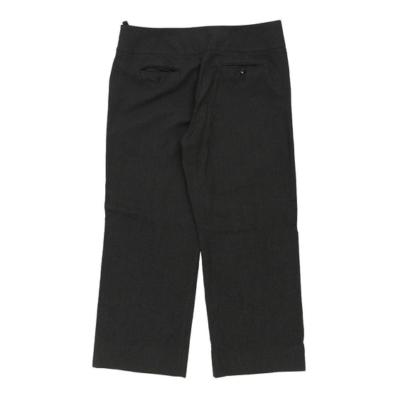 Armani Trousers - 37W UK 20 Black Cotton