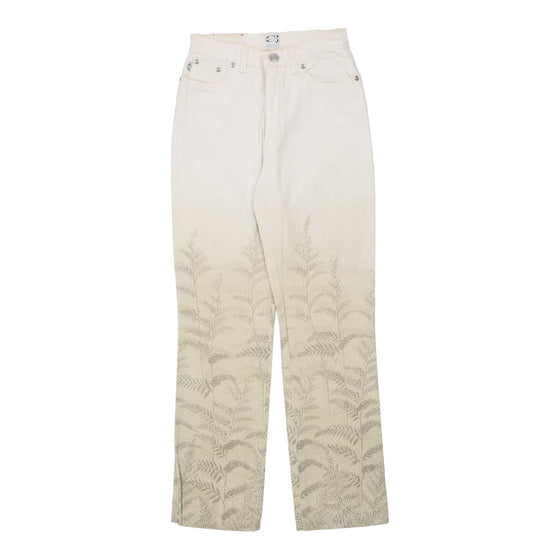 Cavalli Jeans - 26W UK 6 White Cotton