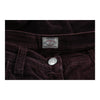 Armani Jeans Trousers - 30W UK 12 Burgundy Cotton