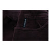 Armani Jeans Trousers - 30W UK 12 Burgundy Cotton