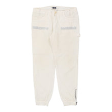  Liu Jo Cargo Trousers - 34W UK 14 Cream Cotton