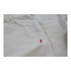 Liu Jo Cargo Trousers - 34W UK 14 Cream Cotton