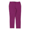 Cavalli Class Trousers - 30W UK 10 Pink Cotton Blend