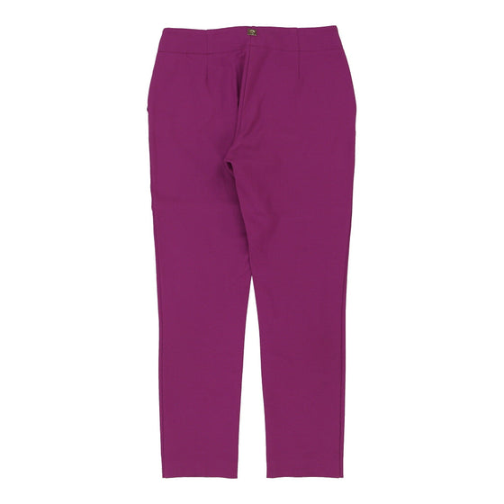 Cavalli Class Trousers - 30W UK 10 Pink Cotton Blend