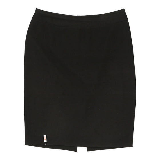 Armani Mini Pencil Skirt - 33W UK 14 Black Polyester