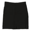 Armani Mini Skirt - 33W UK 14 Black Viscose Blend